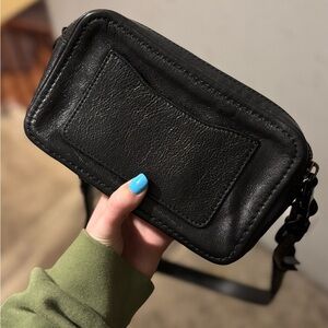 Marc Jacobs Camera Black Leather Crossbody Bag